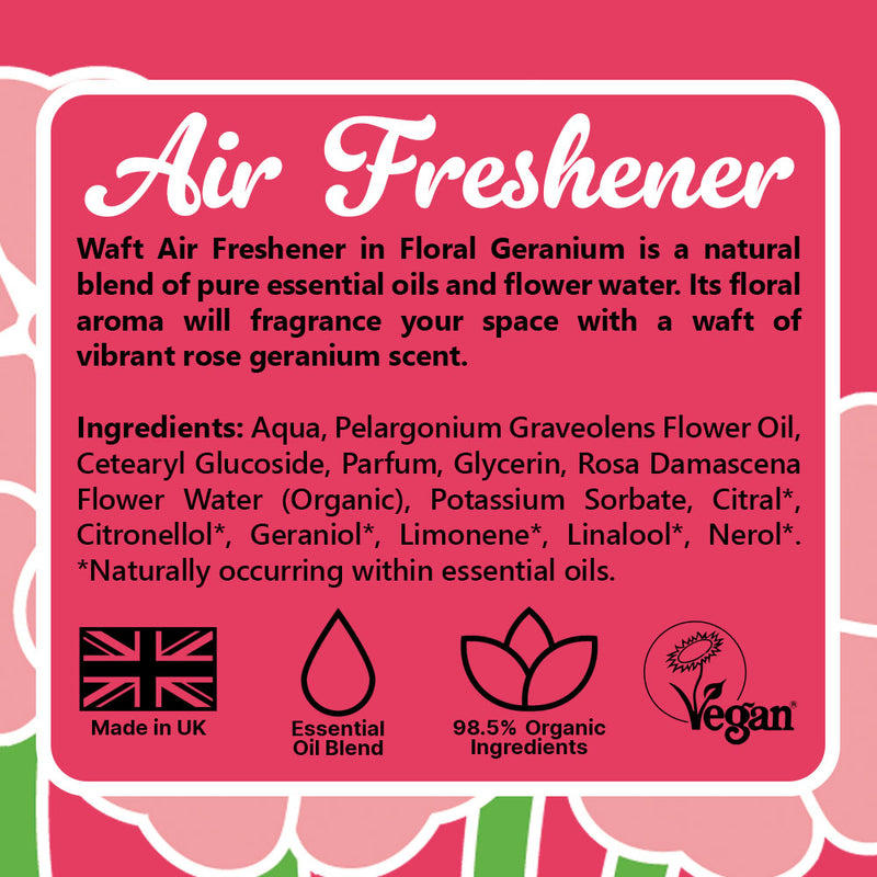 Air Freshener Spray Floral Geranium 100ml