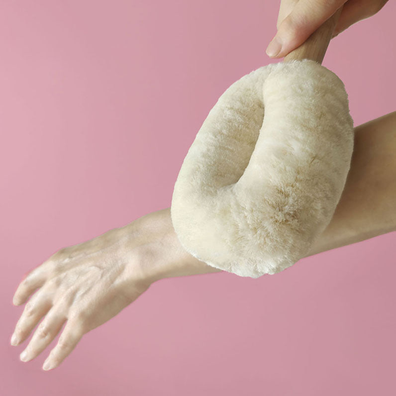 dry body brush natural jute lymphatic drainage ritual