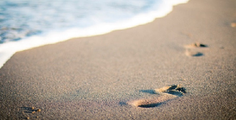 footprints in the sand
