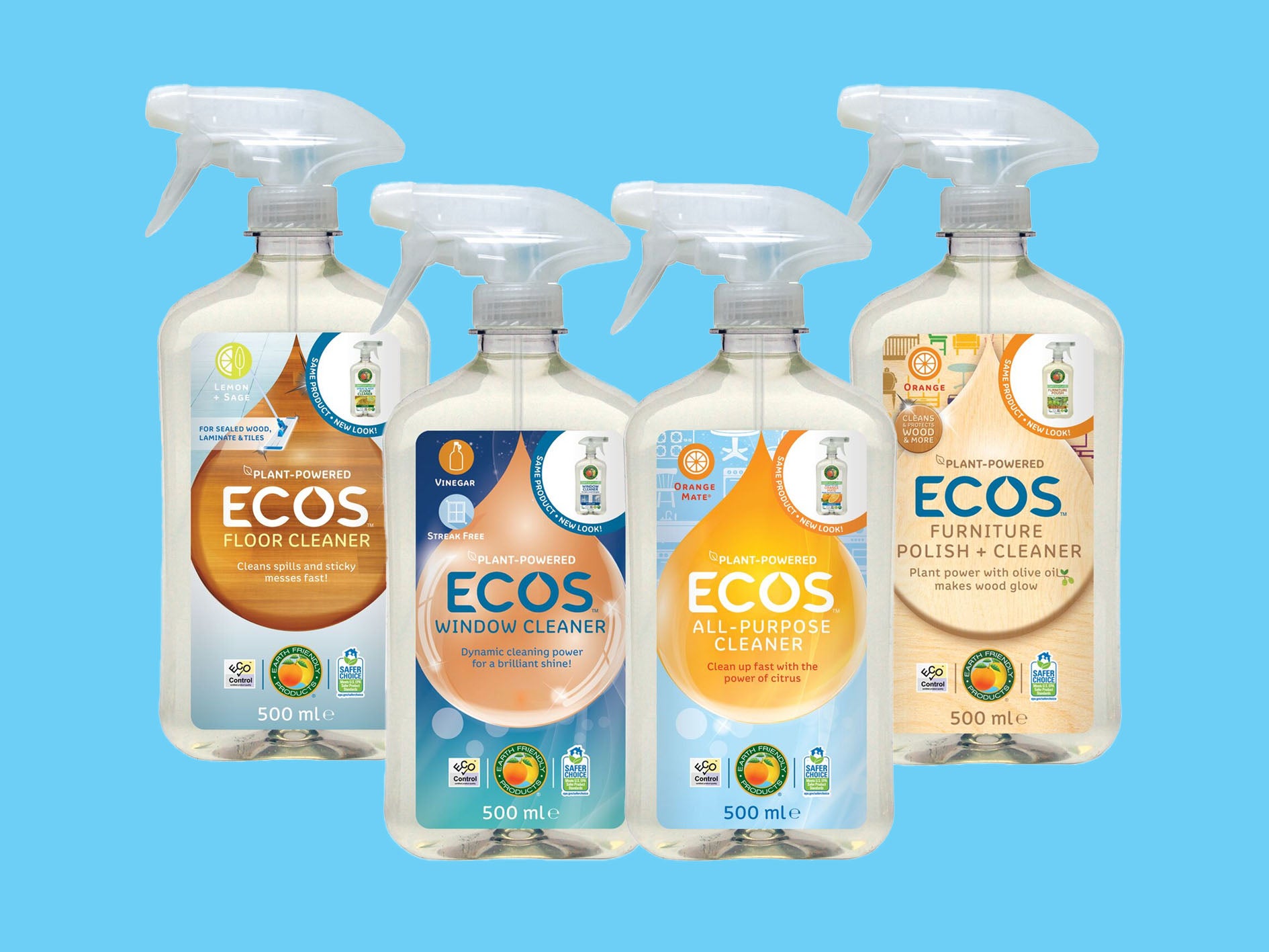 ECOS natural cleaning range 