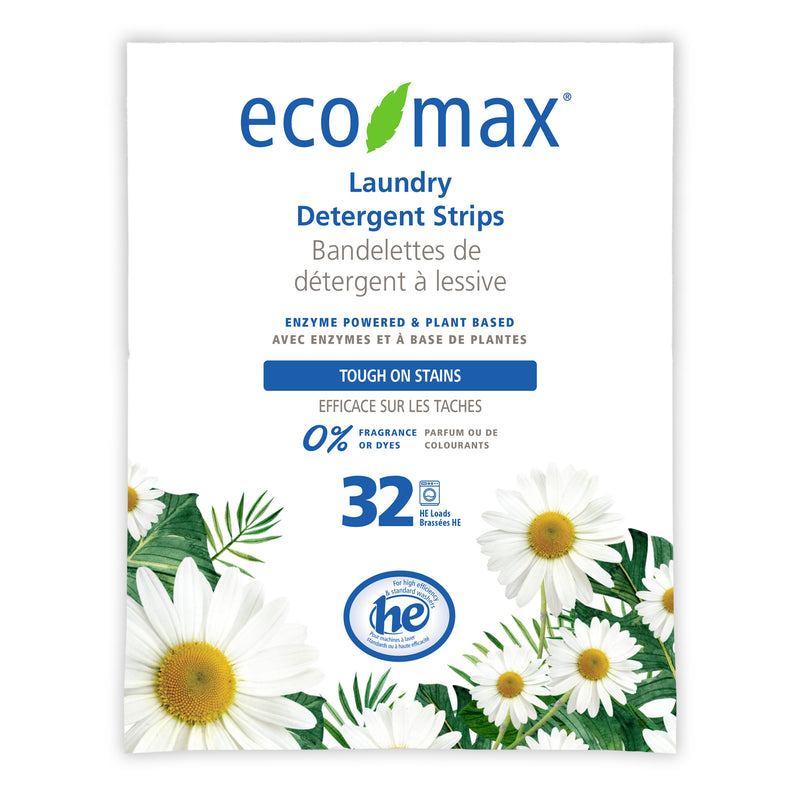 Laundry Detergent Strips - FRAGRANCE FREE - 32 Washes