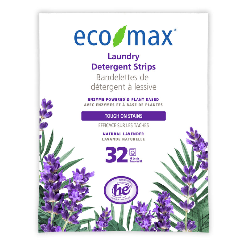 Laundry Detergent Strips - NATURAL LAVENDER - 32 Washes