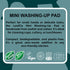 LoofCo Mini Washing-Up Pad 2-Pack visual of product description on blue background with sustainability icons