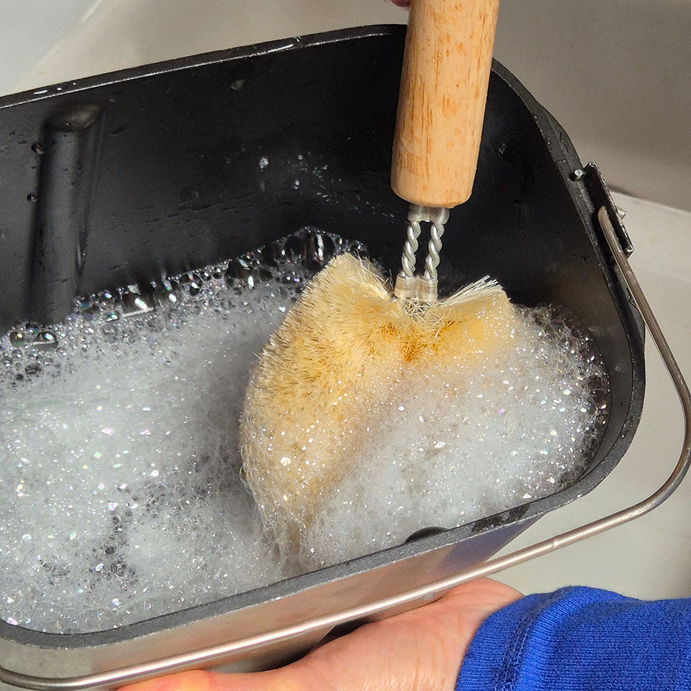 LoofCo Non-Stick Pan Brush | Natural Sisal Brush | Safe for Non-Stick Coatings