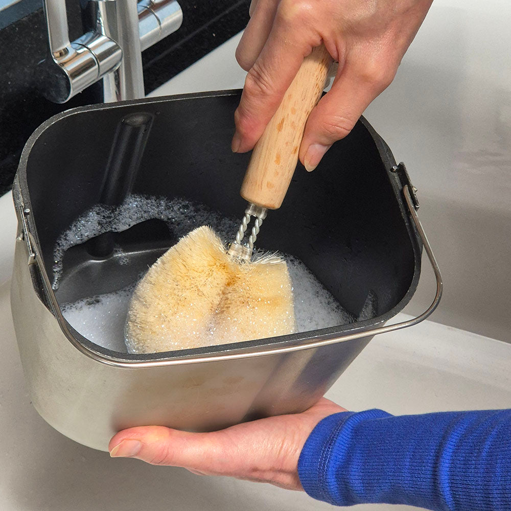 LoofCo Non-Stick Pan Brush | Natural Sisal Brush | Safe for Non-Stick Coatings