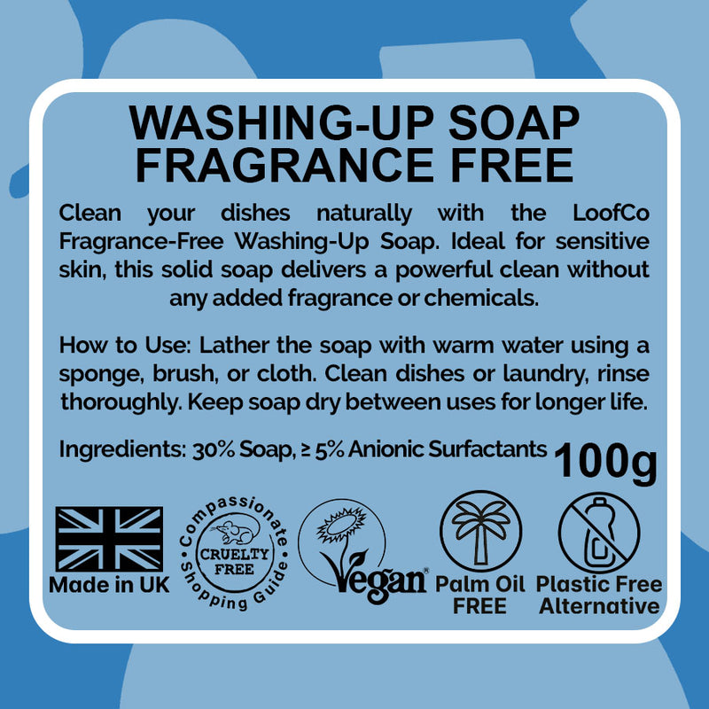 Washing-Up Soap - Fragrance Free (Palm Oil Free)