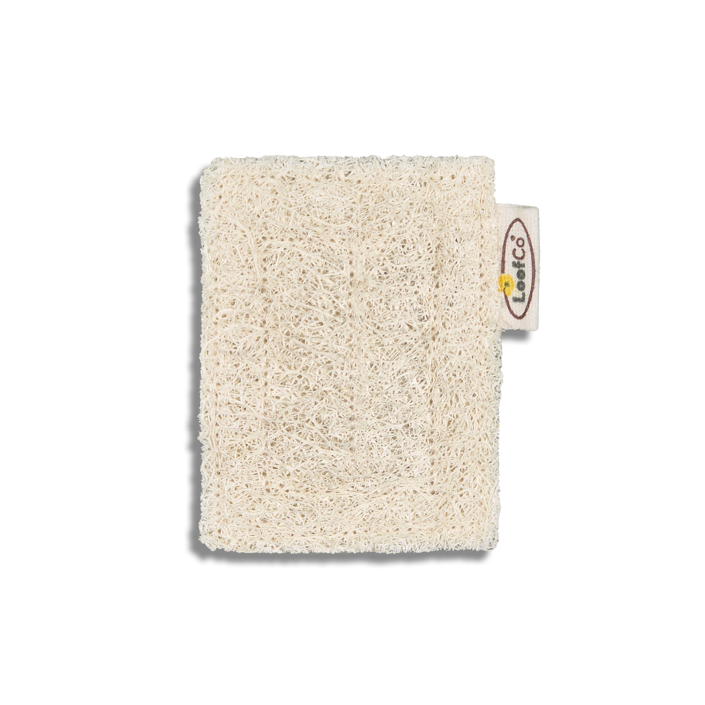 LoofCo Soap Rest made of loofah sponge with a brand tag on a white background