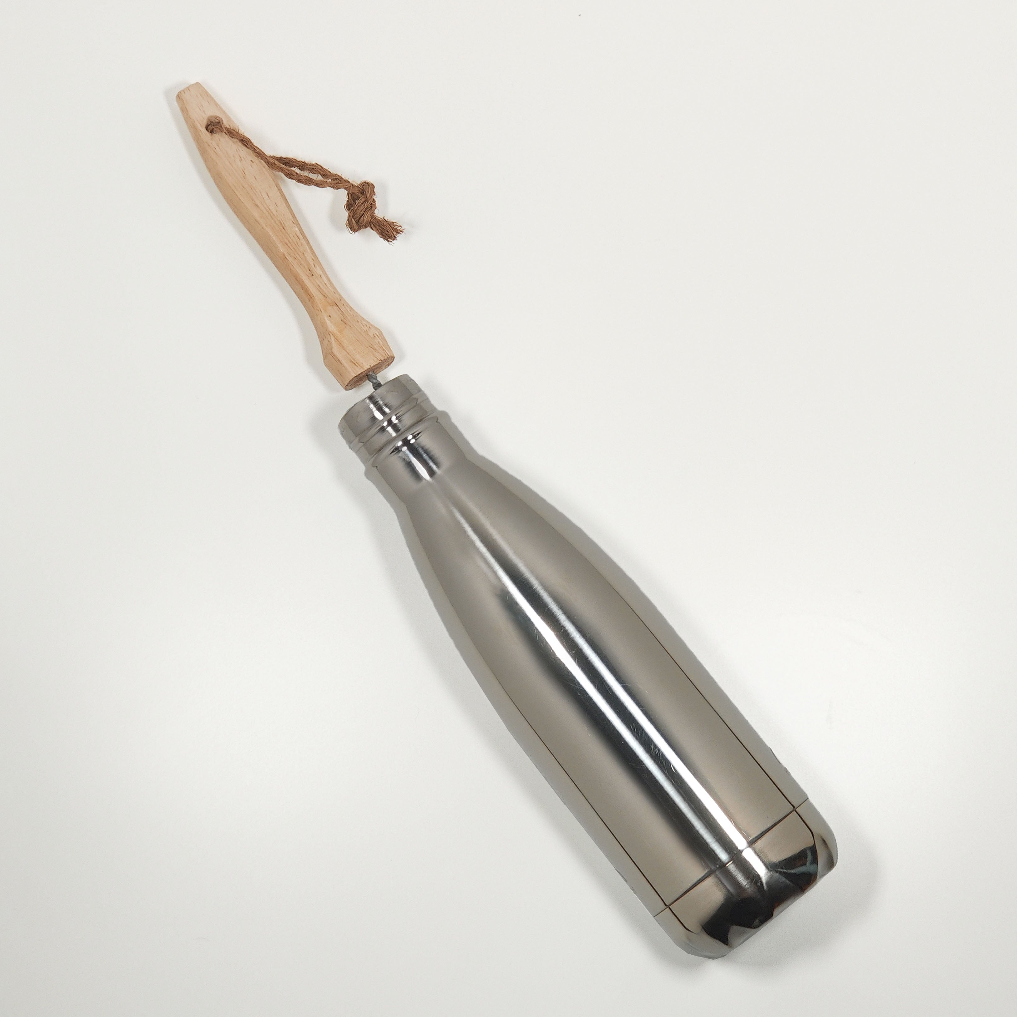 Image of LoofCo Water Bottle Brushes inserted into a typical sports water bottle