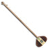 Long-handled LoofCo Wheelie Bin cleaning brush with a wooden handle and brown bristles on a white background