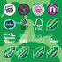 Visual of sustainability icons for LoofCo loofah & coconut products
